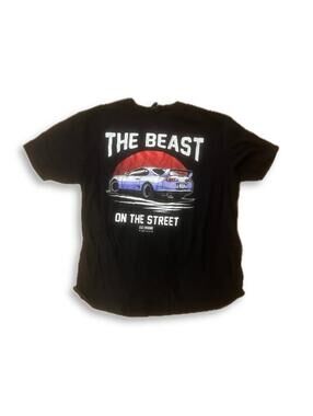 Gildan "The Beast On The Street" Black T-Shirt – Size 2XL
